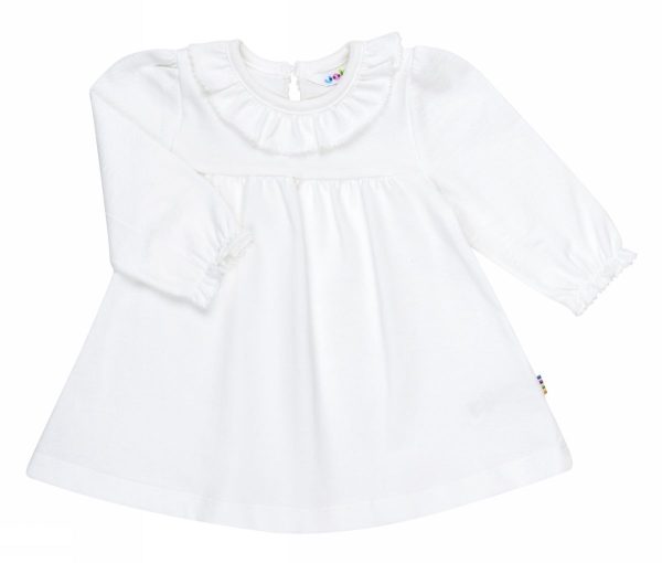 Dåbs kjole i hvid bomuld fra Joha i Størrelse 50