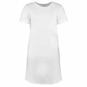 Ann dame t-shirt kjole - Hvid - Størrelse M