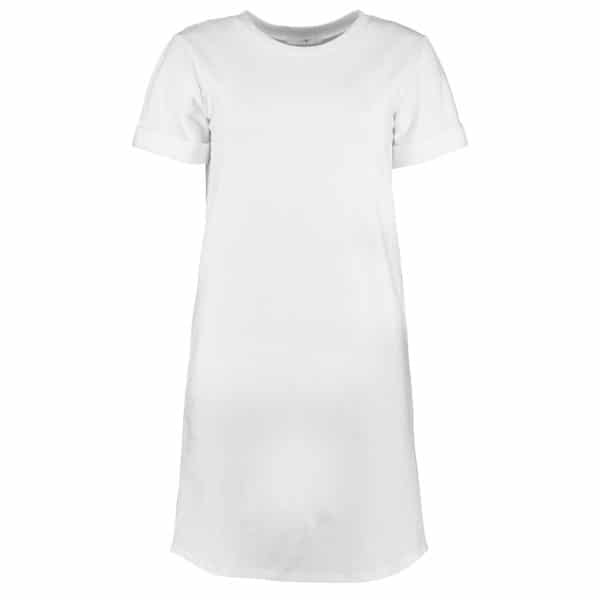 Ann dame t-shirt kjole - Hvid - Størrelse XL