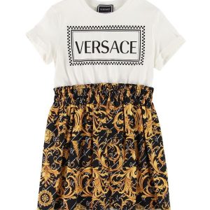 Versace Kjole - Sort/Hvid - 10 år (140) - Versace Kjole