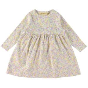 Soft Gallery Kjole - SGJenni - Pastelflowers - Snow White - 1 år (80) - Soft Gallery Kjole