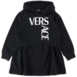 Versace Sweatkjole - Logo - Sort/Hvid - 14 år (164) - Versace Kjole