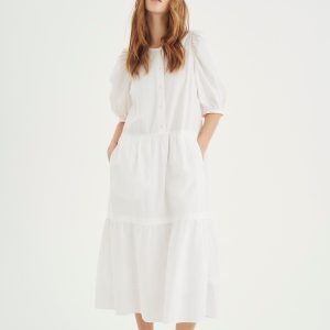 Inwear Harukaiw Kjole 6320 001, Farve: Hvid, Størrelse: 34, Dame