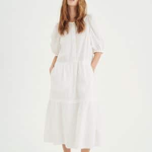 Inwear Harukaiw Kjole 6320 001 Hvid, Størrelse: 34, Farve: Hvid, Dame