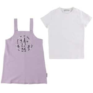 Moncler Spencer/T-shirt - Lilla/Hvid