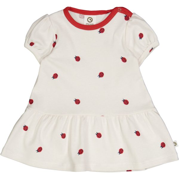 Ladybird kjole - Balsam cream/Apple red/Night blue - 56