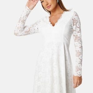 Bubbleroom Occasion Shayna Lace dress White 3XL