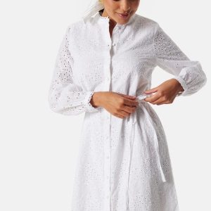 SELECTED FEMME SlfTatiana Short Embr Dress Bright White 36