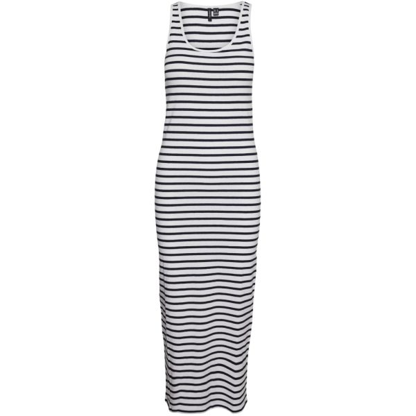 VERO MODA dame kjole VMMAXI - Bright White NIGHT SKY