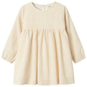 Lil Atelier Kjole - NmfLino - Coconut Milk/Taos Taupe