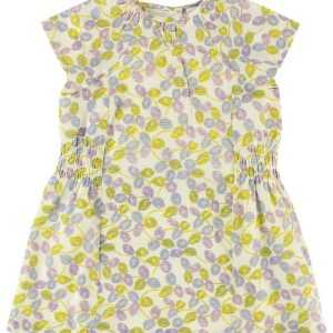 Mini A Ture Kjole - Creme m. Print