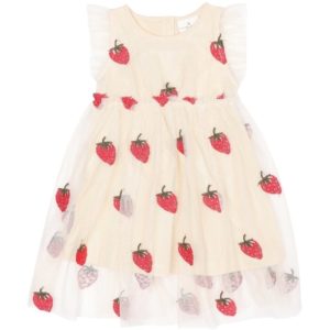 Loannah kjole - Angora Big Strawberry AOP - 104