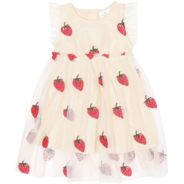 Loannah kjole - Angora Big Strawberry AOP - 74