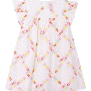 Little Marc Jacobs Kjole - The Babydoll Dress - Hawaii - Hvid/Pa