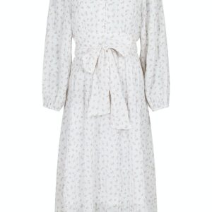 Neo Noir - Kjole - Louise Sheer Flower Dress - Off White