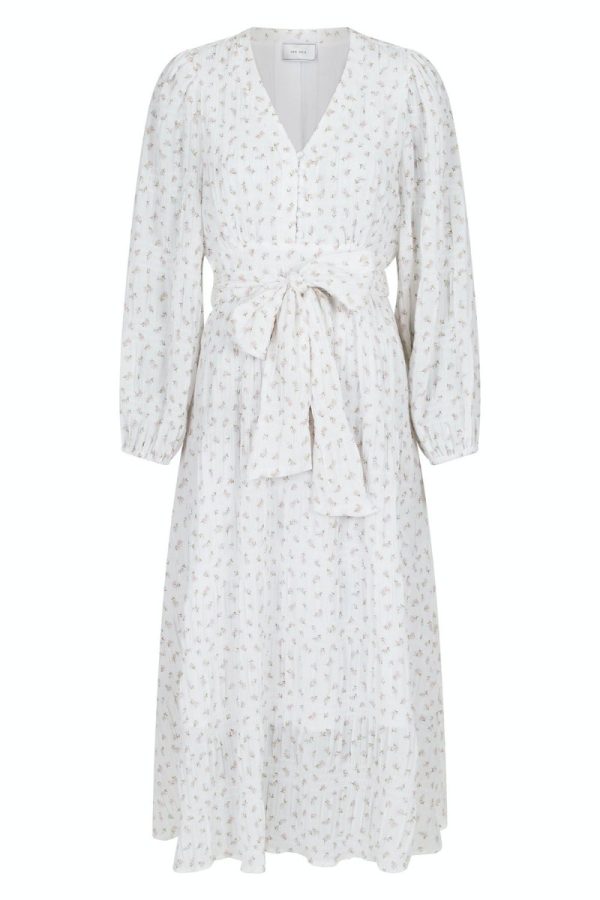 Neo Noir - Kjole - Louise Sheer Flower Dress - Off White