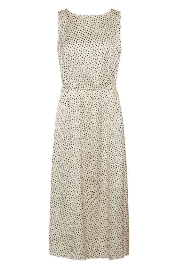 Bruuns Bazaar - Kjole - AcaciaBB Karola Dress - Cream/black dot print