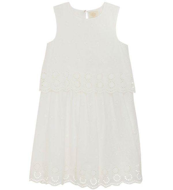 Creamie Kjole - Embroidery - Cloud