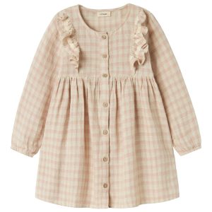 Dagmar ls løs kjole - PEACH WHIP - 98