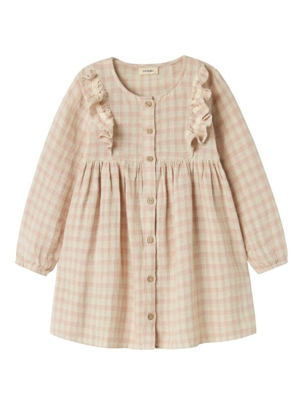 Dagmar ls løs kjole - PEACH WHIP - 98