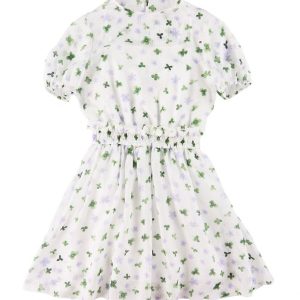Emporio Armani Kjole - Silke - Hvid m. Blomster