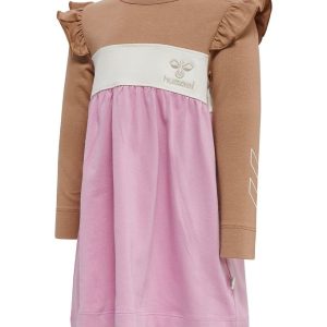 Hummel Kjole - hmlJamila - Rosa/Brun/Hvid