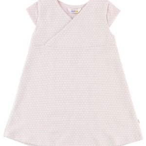 Joha Kjole - Strik - Rosa/Creme m. Mønster