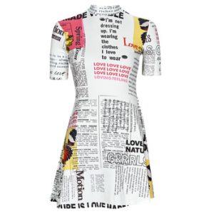 Korte kjoler Desigual VEST_NEWSPAPER