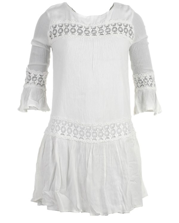 Only kjole, Tyra, råhvid - 164 - XS+ - 34
