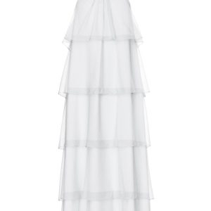 Pieces - Kjole - Clara Sl Long Layred Dress - Bright White (Levering midt marts)