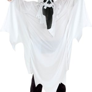 Spøgelse kostume - HVID - 4-6 ÅR