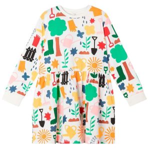 Stella McCartney Kids Kjole - Gardening - Hvid