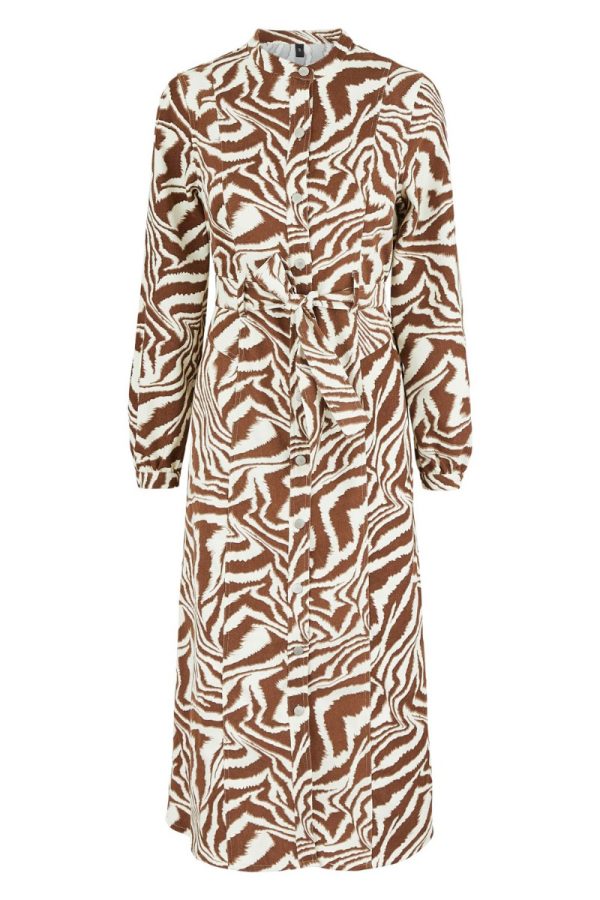 Y.A.S - Kjole - London LS Midi Dress - Ecru