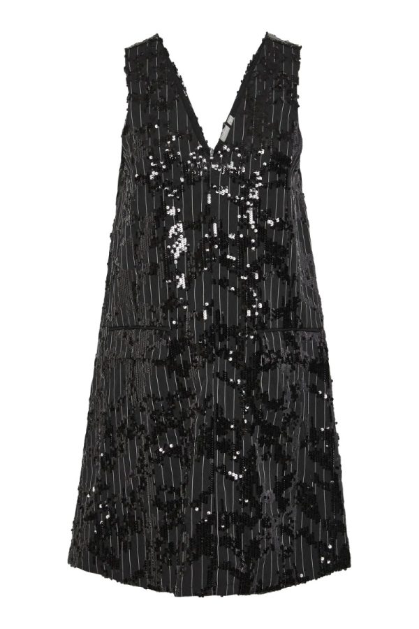 Y.A.S - Kjole - Yas Striby Sl Spencer Dress - Black