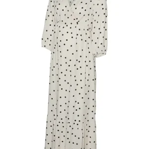 Emmie tess 3/4 wo midaxi kjole - SNOW WHITE - M
