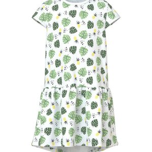 Name It Kjole - NkfVigga - Bright White/Tropical