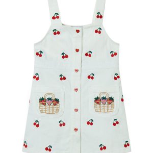 Stella McCartney Kids Kjole - Avorio/Embroidery