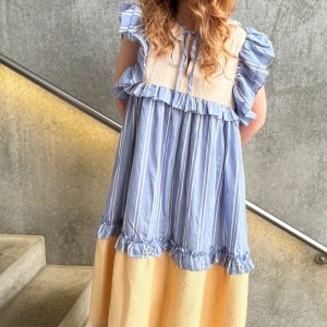 Stories From The Atelier Kjole - Heart Dance - Beige/Light Blue