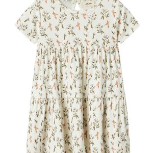 Lil Atelier Kjole - NmfLavo - Coconut Milk/Humming Bird