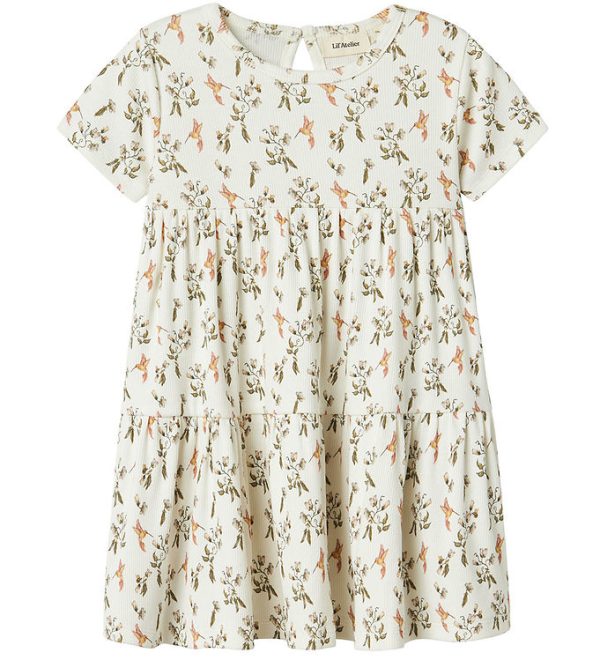 Lil Atelier Kjole - NmfLavo - Coconut Milk/Humming Bird