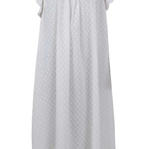 Black Colour Kjole - Mie Frill - White