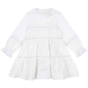 Konges Sløjd Kjole - Optic White m. Blonder