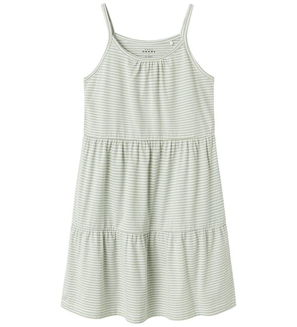 Name It Kjole - NkfVasita - Strap - Aqua Gray