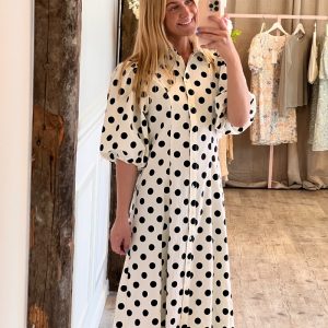 Continue - Kjole - Martilda Big Dot - Black Dot