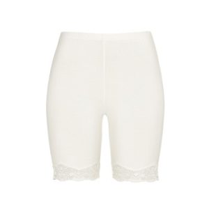 Damella Bamboo Lace Shorts Hvid Bambus Small Dame