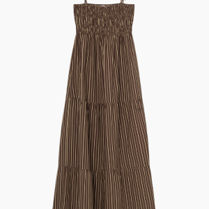 GigiRS Dress - Brown Stripe - Résumé - Stribet XS