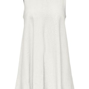 JDY - Kjole - Say S/L Linen Dress - Snow White