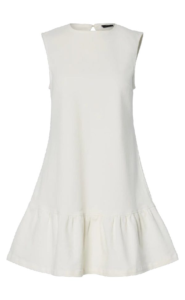 Pieces Kjole - Monica - White Denim