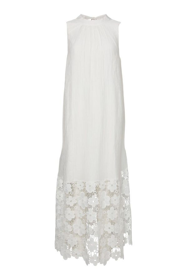Y.A.S - Kjole - Yastwigsy Sl Ankle Dress - Star White