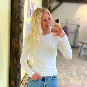 A-View - Bluse - Stabil top l/s - 000 White